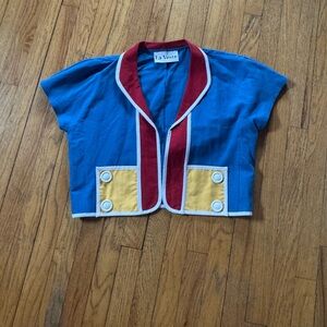 La Veste Blue and Red Women's Jacket